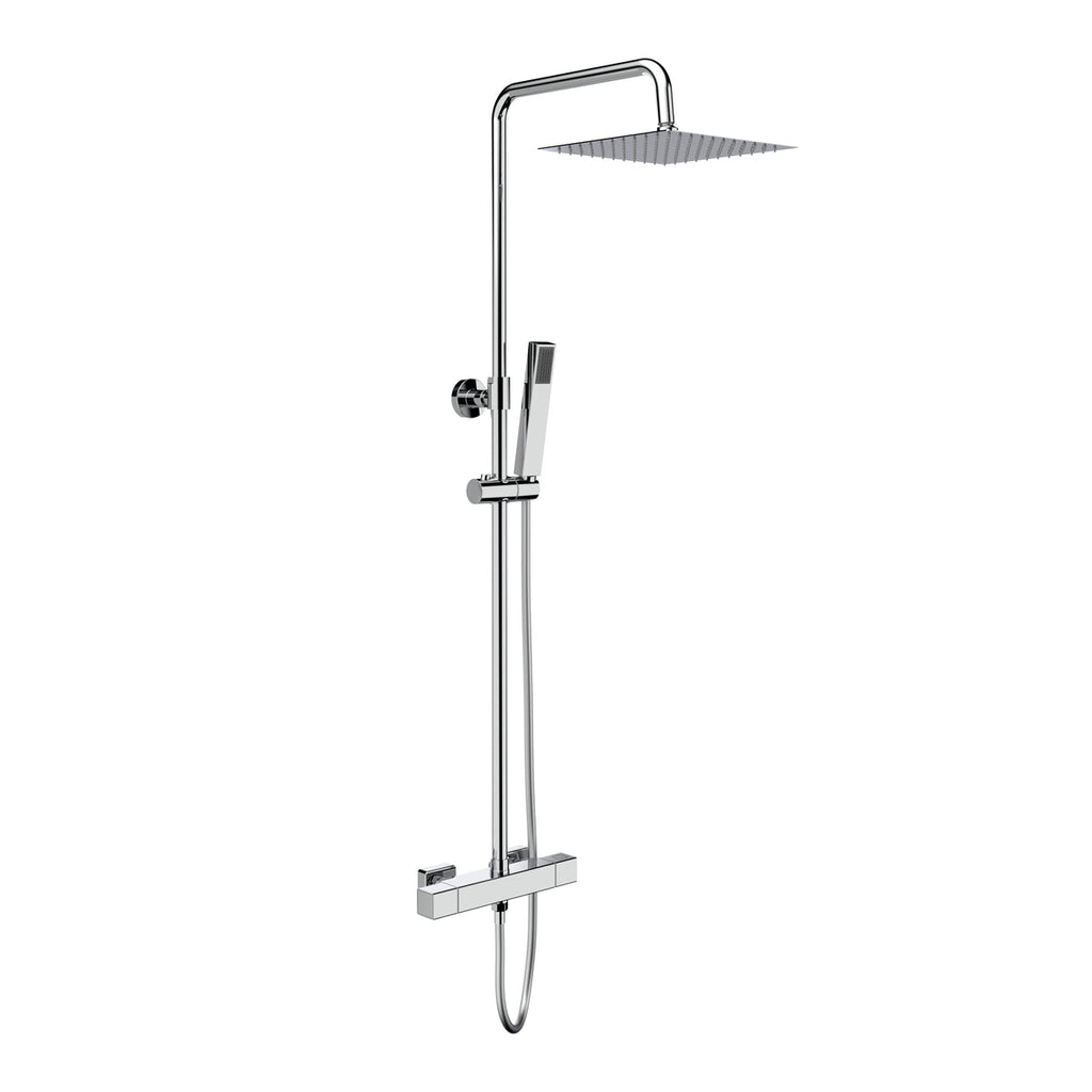 Regendoucheset Vierkant Chrome