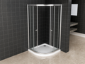 Douchecabine Kwartrond 90 x 90 chrome