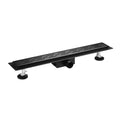 Douche goot 100cm Mat zwart