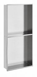 Inbouwnis RVS 60 x 30 x 10mm met tussenscheiding