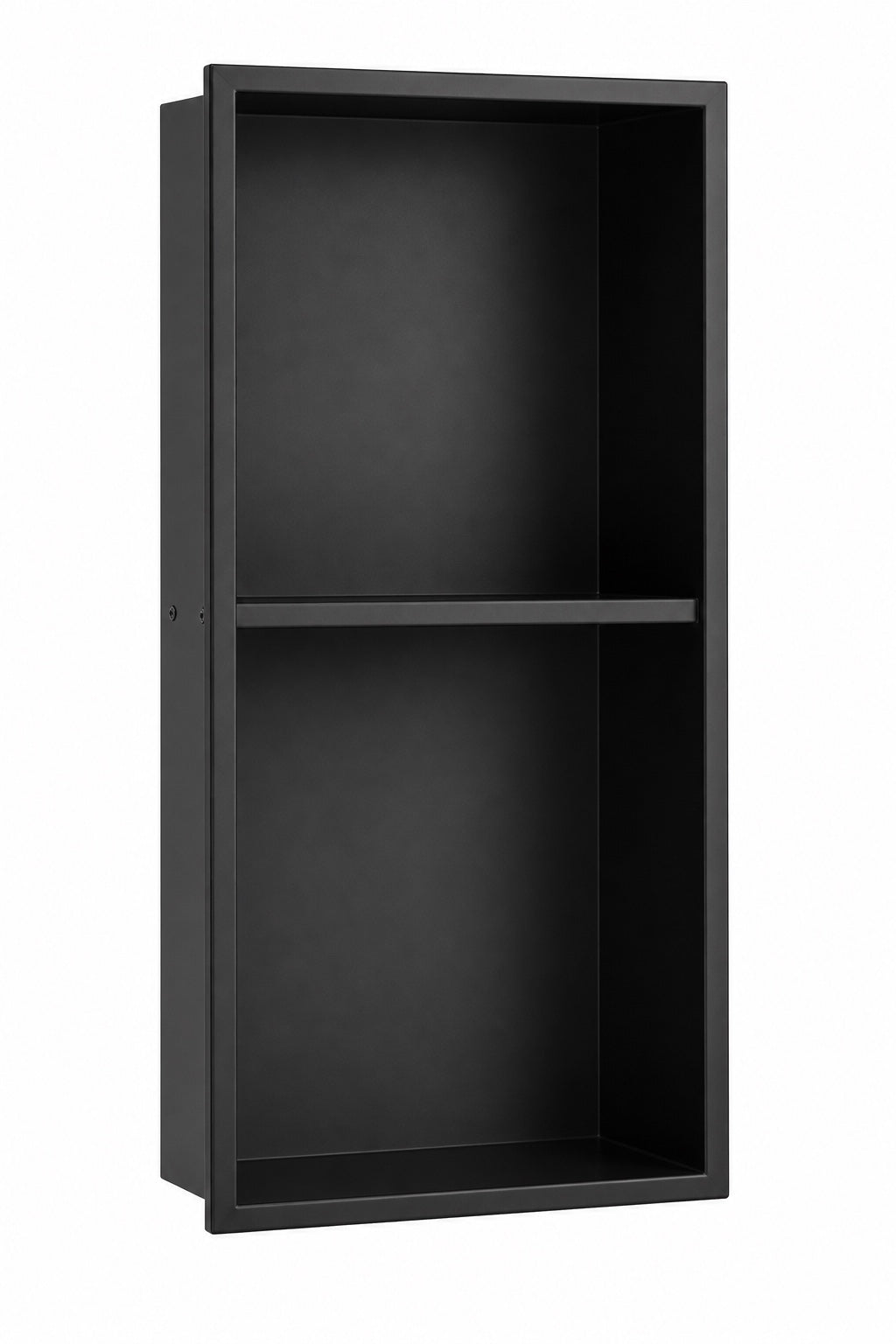 Inbouwnis Mat zwart 60 x 30 x 10mm met tussenscheiding