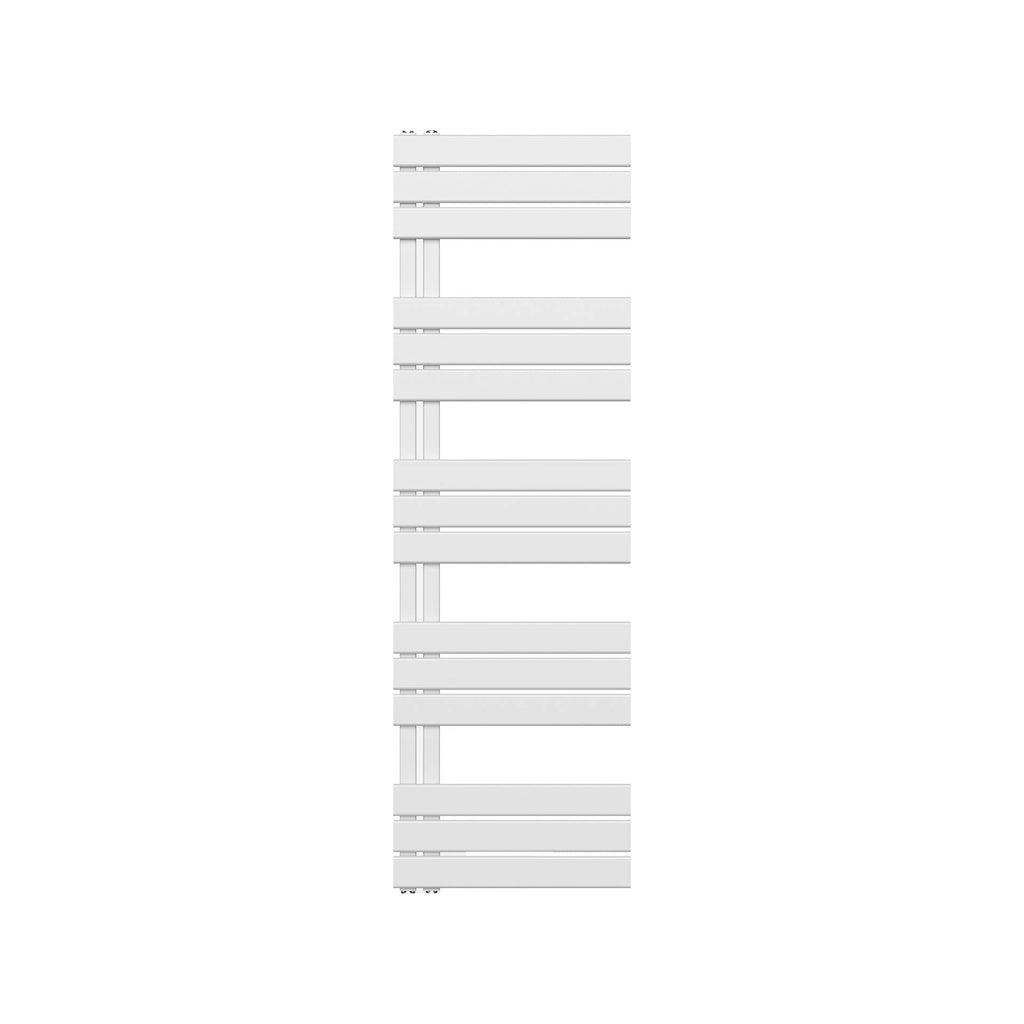 Handdoekradiator  links aansluiting wit