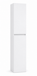 Kolomkast Hoogglans wit 135 x 35 x 35 (h x b x d) met 4 compartimenten