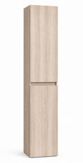 Kolomkast Eikgrijs 135 x 35 x 35 (h x b x d) met 4 compartimenten