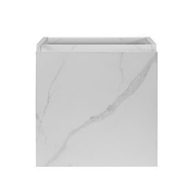 ALONI MKADO TOILETMEUBELONDERKAST - 1 DEUR - RECHTS - GREEPLOOS - SOFT CLOSE - 40X50X22,3 CM - WIT MARMER
