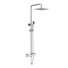 ALONI OPTIMA QUADRO REGENDOUCHESET - THERMOSTATISCH - OPBOUW - COOL TOUCH - BELGAQUA - CHROOM