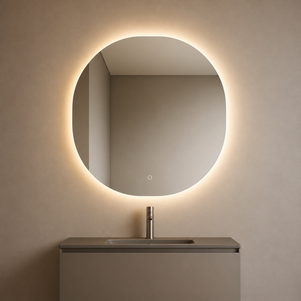 LED SPIEGEL IRREGULAR 80x80 met anticondensfunctie