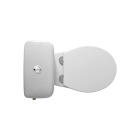 ALONI PRO DUOBLOK - STAAND TOILET - RANDLOOS - S-TRAP - VLOERUITLAAT - MET RESERVOIR - MET SPOELMECHANISME - DUBBELE SPOELFUNCTIE 4/6L - MET ZITTING - SOFTCLOSE - QUICK RELEASE - 39X73X67 CM - WIT