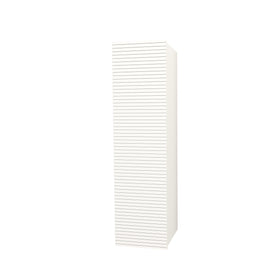 ELITE KOLOMKAST MET HORIZONTAAL RELIËF (135CM) - MAT WIT