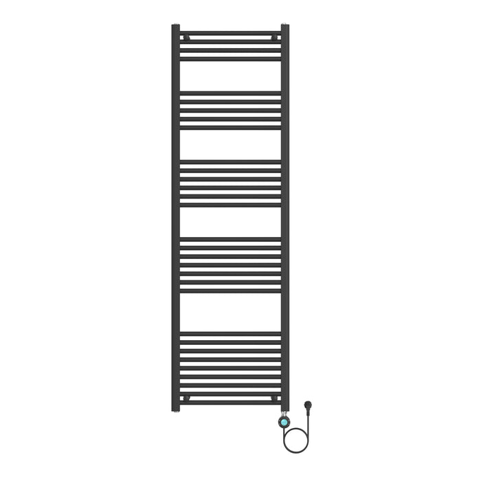 HANDDOEKRADIATOR ELEKTRISCH OP 220V MAT ZWART 1800X550 - 900W