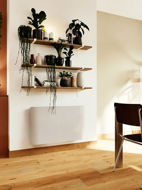 ELEKTRISCHE RADIATOR WIT MUUR MET STEKKER+ PROGRAM 2000W-BxH:119x56,5