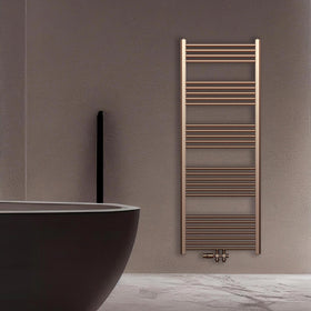 BELRAD HANDDOEKDROGER - LINKS-RECHTS/MIDDENAANSLUITING - 414 WATT - 1200X600CM - GEBORSTELD KOPER
