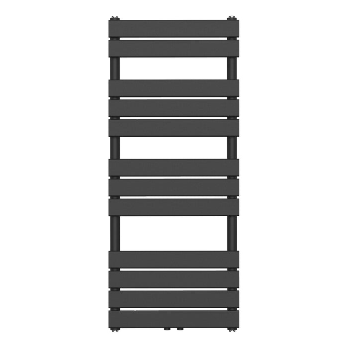 HANDDOEK RADIATOR MIDDEN AANSLUITING ZWART