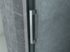 ALONI SCHUIFDEUR VOOR NIS - 3 DELIG - 1000 X 2000MM - CHROOM - HELDER GLAS