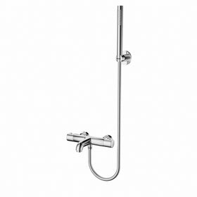 ALONI BAD- EN DOUCHEMENGKRAAN - THERMOSTATISCH - MET DOUCHESLANG 150 CM, HANDDOUCHE EN WANDHOUDER - CHROOM
