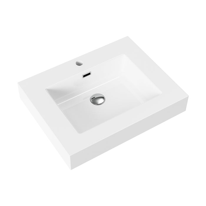 ALONI WASTAFEL - 1 WASBAK - MET OVERLOOP - 1 KRAANGAT - KUNSTMARMER