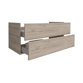 ELITE ONDERKAST MET HORIZONTAAL RELIËF (120CM) - LICHT HOUT