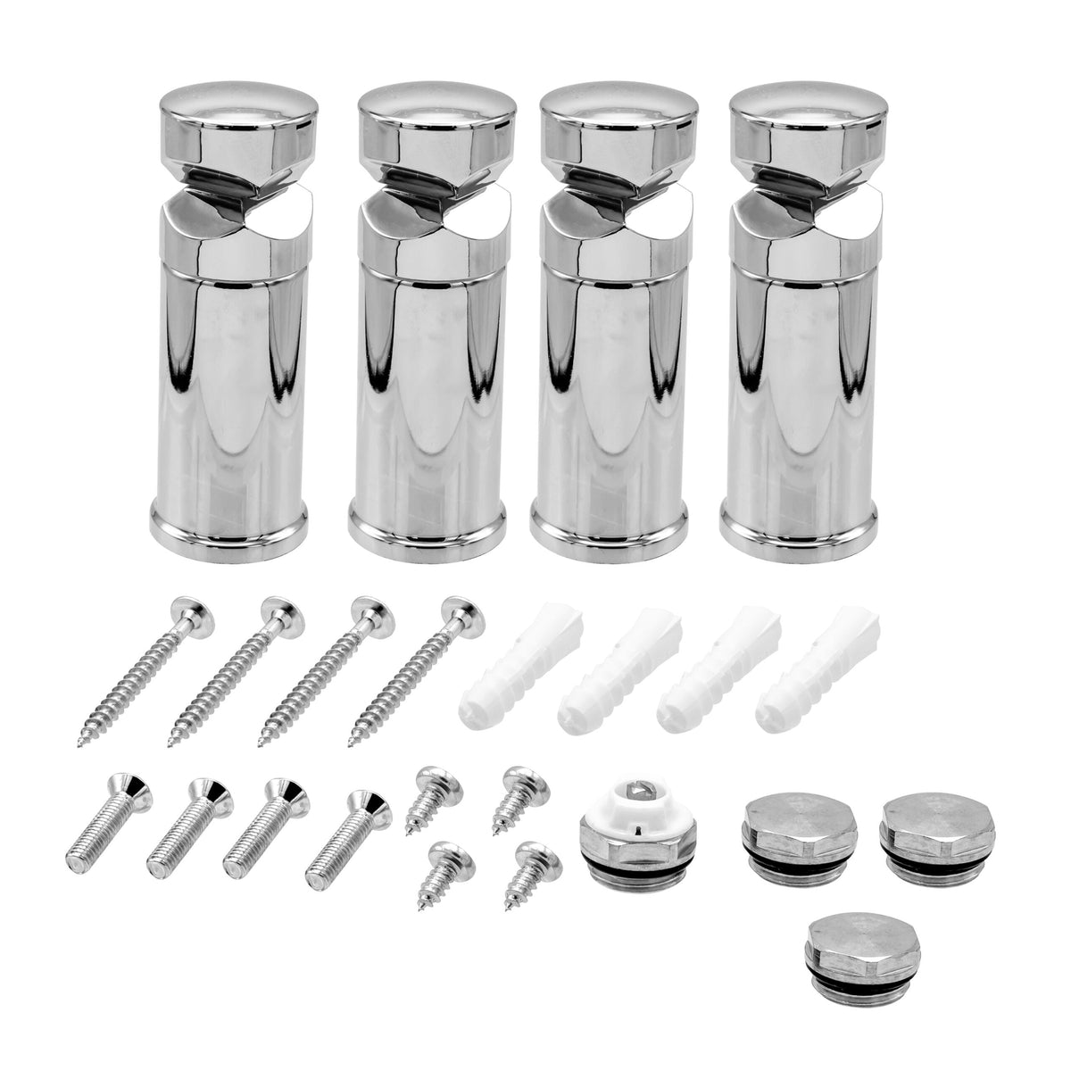BEVESTIGINGSSET HANDDOEKDROGER - 4 STUKS
