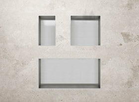 ALONI INBOUWNIS (300X300X100MM) - GEBORSTELD RVS