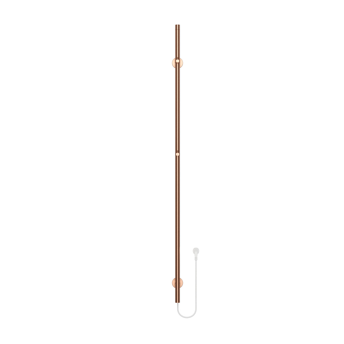 BELRAD ELEKTRISCHE STAAFHANDDOEKDROGER - ENKEL - MET DIGITALE, PROGRAMEERBARE THERMOSTAAT - 60W - Ø2,5CM - 150X6,3X12,7 CM - GEBORSTELD KOPER