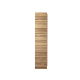 KAMELLIA KOLOMKAST - 2 DEUREN - GREEPLOOS - SOFT CLOSE - OMKEERBAAR - 35X160X35 CM - LICHT WALNOTEN