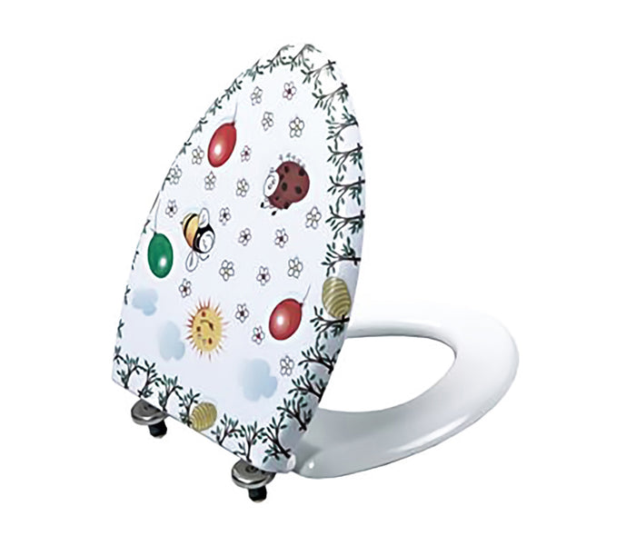 WC-ZITTING DUROPLAST KIDS INOX SCHARNIEREN