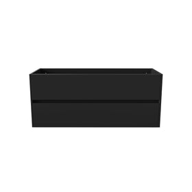 ALONI HAYAT WASTAFELONDERKAST - 2 LADES - SOFTCLOSE - GREEPLOOS - 119,5X50X45 CM - MAT ZWART