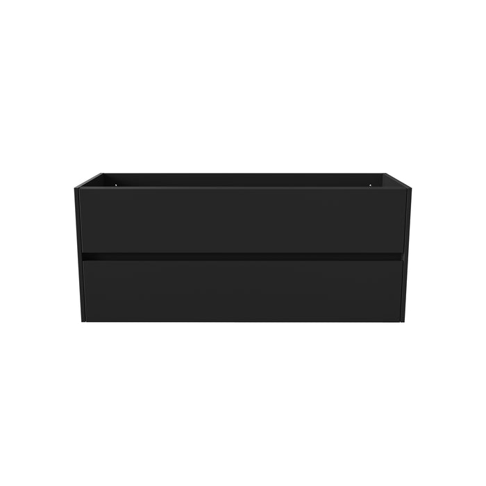 ALONI HAYAT WASTAFELONDERKAST - 2 LADES - SOFTCLOSE - GREEPLOOS - 119,5X50X45 CM - MAT ZWART