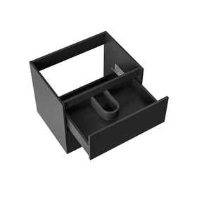 ALONI HAYAT WASTAFELONDERKAST - 2 LADES - SOFTCLOSE - GREEPLOOS - 59,5X50X45 CM - MAT ZWART