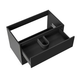 ALONI HAYAT WASTAFELONDERKAST - 2 LADES - SOFTCLOSE - GREEPLOOS - 79,5X50X45 CM - MAT ZWART