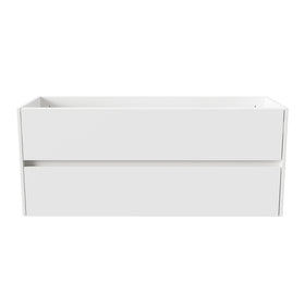 ALONI HAYAT WASTAFELONDERKAST - 2 LADES - SOFTCLOSE - GREEPLOOS - 119,5X50X45 CM - GLANZEND WIT