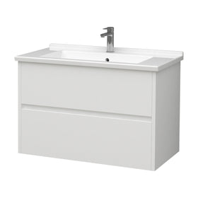 ALONI HAYAT WASTAFELONDERKAST - 2 LADES - SOFTCLOSE - GREEPLOOS - 79,5X50X45 CM - GLANZEND WIT