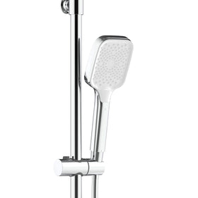 ALONI THERMOSTATISCHE DOUCHEKRAAN MET PLANCHET CHROOM WIT