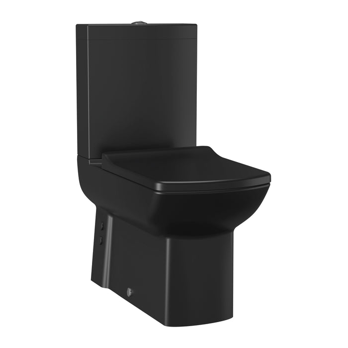 CREAVIT LARA STAANDE TOILETPOT HOUTSKOOL ZWART