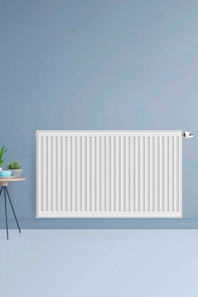 STELRAD NOVELLO PANEELRADIATOR - T33 - 8 AANSLUITINGEN - 400X1200MM - 2053W - GLANZEND WIT