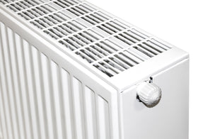 STELRAD NOVELLO PANEELRADIATOR - T33 - 8 AANSLUITINGEN - 400X1200MM - 2053W - GLANZEND WIT