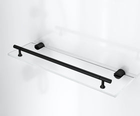 RIMO COMPLETE DOUCHECABINE MET DRAAIDEUR - OMKEERBAAR - 80X215X80 CM - MAT ZWART - HELDER GLAS