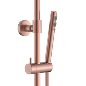 ALONI OPTIMA RONDO REGENDOUCHESET - THERMOSTATISCH - OPBOUW - COOL TOUCH - BELGAQUA - GEBORSTELD KOPER (PVD)
