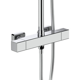 ALONI OPTIMA QUADRO REGENDOUCHESET - THERMOSTATISCH - OPBOUW - COOL TOUCH - BELGAQUA - CHROOM