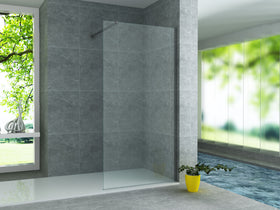 ALONI MUURPROFIEL VOOR DOUCHEWAND - 200 CM - GUNMETAL