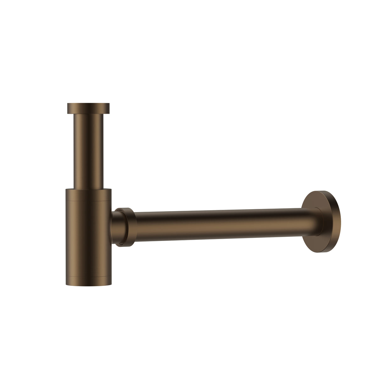 UNIFORMA SIFON VOOR WASTAFEL EN FONTEIN - BRUIN BRONS (PVD)