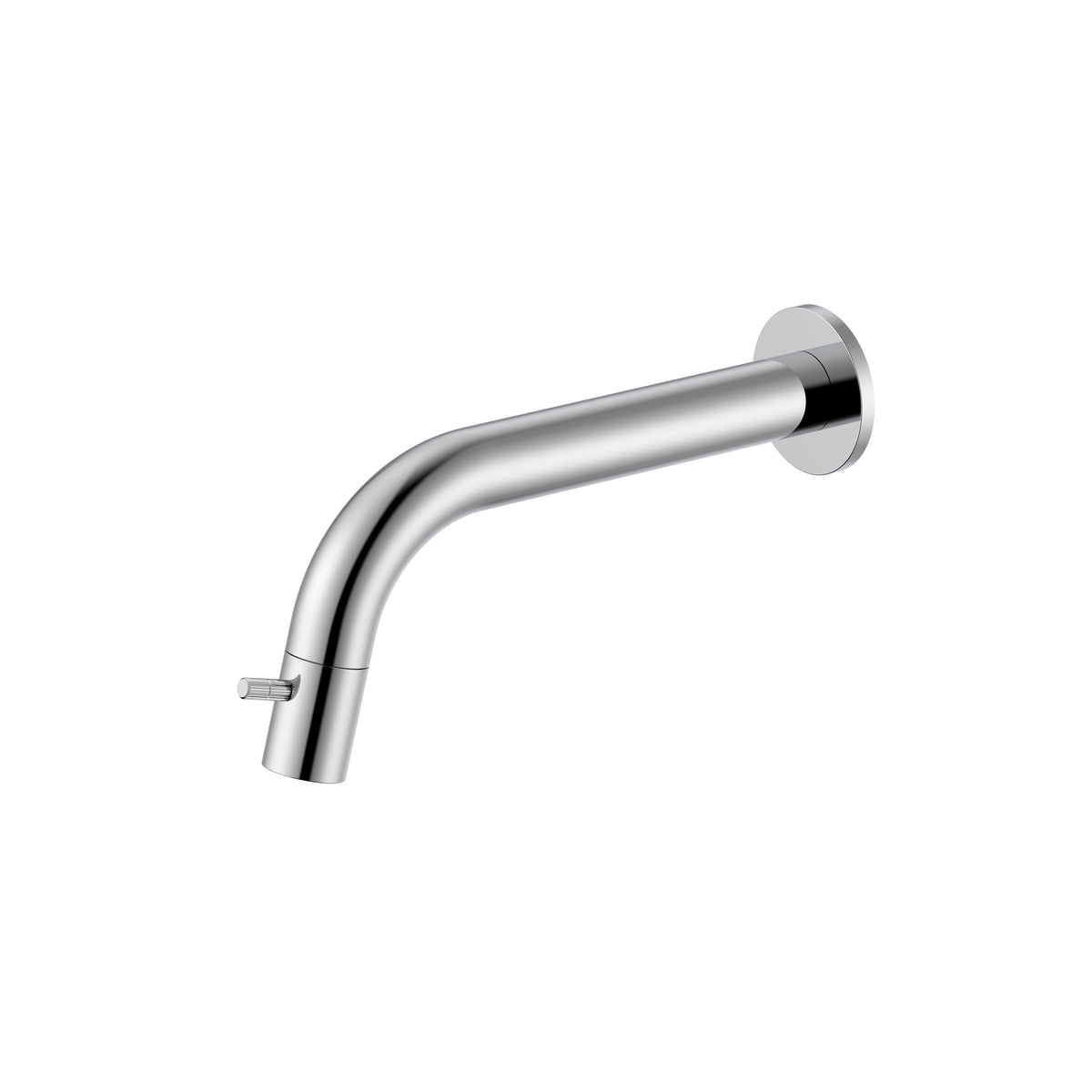 STRIA KOUDWATERKRAAN - WANDMONTAGE - INKORTBAAR - KNOP MET VERFIJNDE RIBBELSTRUCTUUR - ZONDER AFVOERPLUG