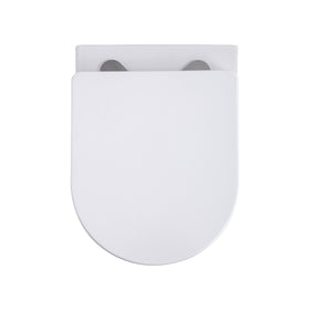 ALONI PRO HANGTOILET - TORNADO FLUSH - RANDLOOS - MET ZITTING - DUROPLAST - SOFT CLOSE - QUICK RELEASE - COMPACT 49 CM - 36X32X49 CM - GLANZEND WIT