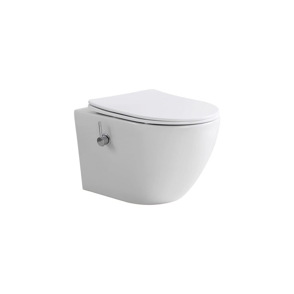 ALONI PRO HANGTOILET MET BIDET - TORNADO FLUSH - RANDLOOS - MET BIDETKRAAN KOUD EN WARM WATER - MET ZITTING