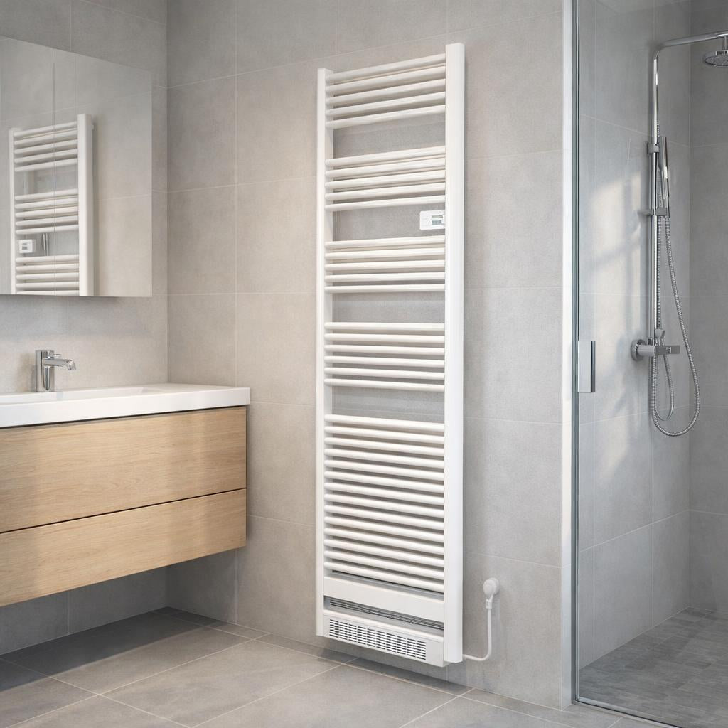 Elektrische handdoekradiator met blower