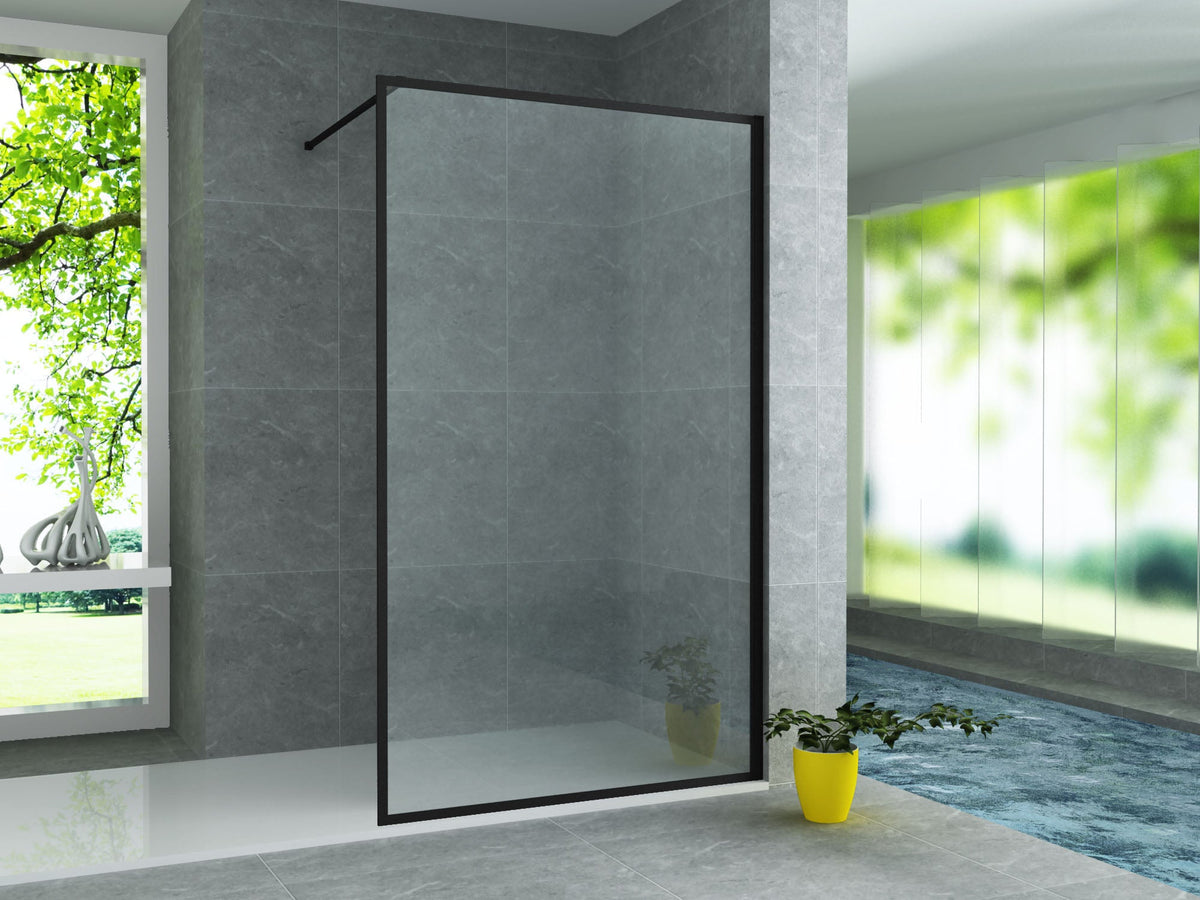 ALONI INLOOPDOUCHE MET KADER - - - HELDER GLAS