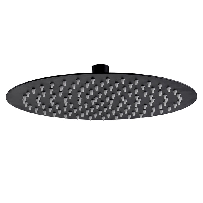 ALONI ROND RAINSHOVER RVS MAT ZWART Ø30CM