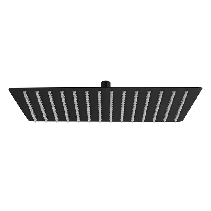ALONI VIERKANTE REGENDOUCHEKOP RVS MAT ZWART 40X40CM