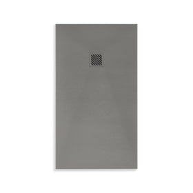 ALONI MADISON DOUCHEBAK - COMPOSIET - 100X100X3CM - MAT GRIJS
