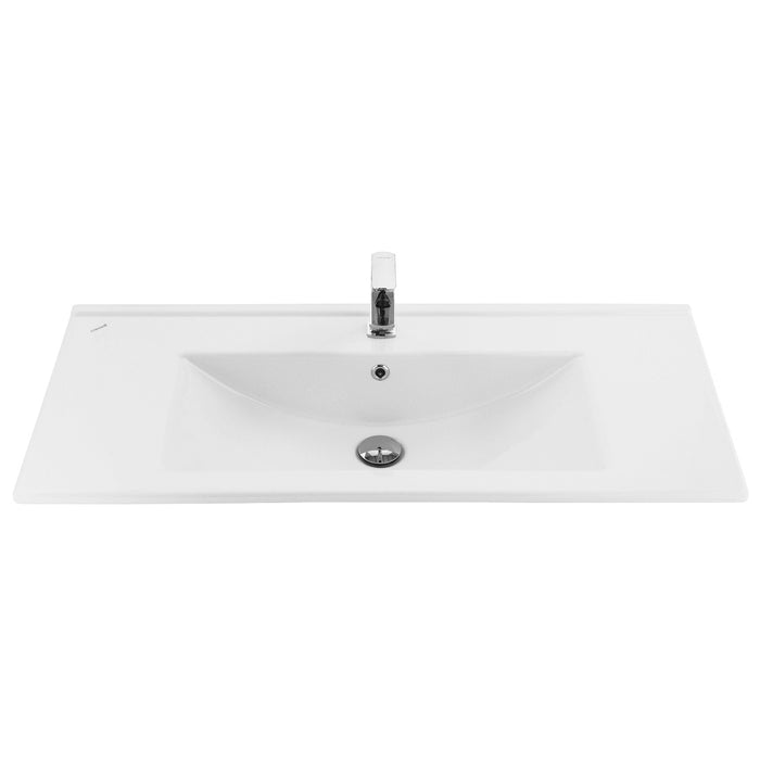SU WASTAFEL - 1 WASBAK - MET KRAANGAT - KERAMIEK